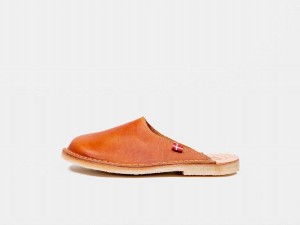 Men's Duckfeet Blavand Slippers Brown | TVX1038RB