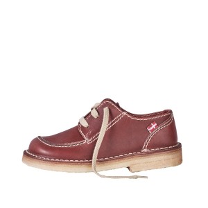 Men's Duckfeet Fyn Lace Up Shoes Red Brown | IVG5822WZ