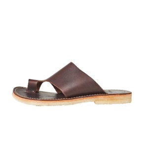 Men's Duckfeet Mando Sandals Black Brown | CAY6098DF