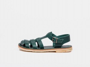 Men's Duckfeet Ringkobing Sandals Turquoise Green | MRI617YO