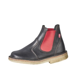 Men's Duckfeet Roskilde Boots Black Red | LDA6011TC