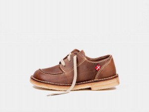 Women's Duckfeet Fyn Lace Up Shoes Dark Brown | PFD2320EA