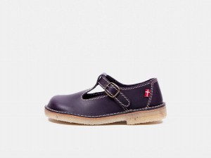 Women's Duckfeet Lolland Mary Jane Shoes Dark Purple | HYY5054BH