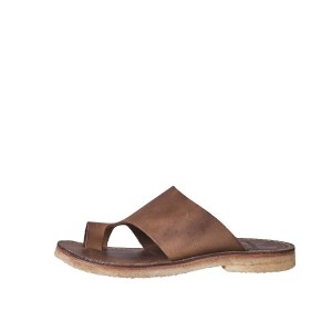 Women's Duckfeet Mando Sandals Dark Brown | DYL6156LR