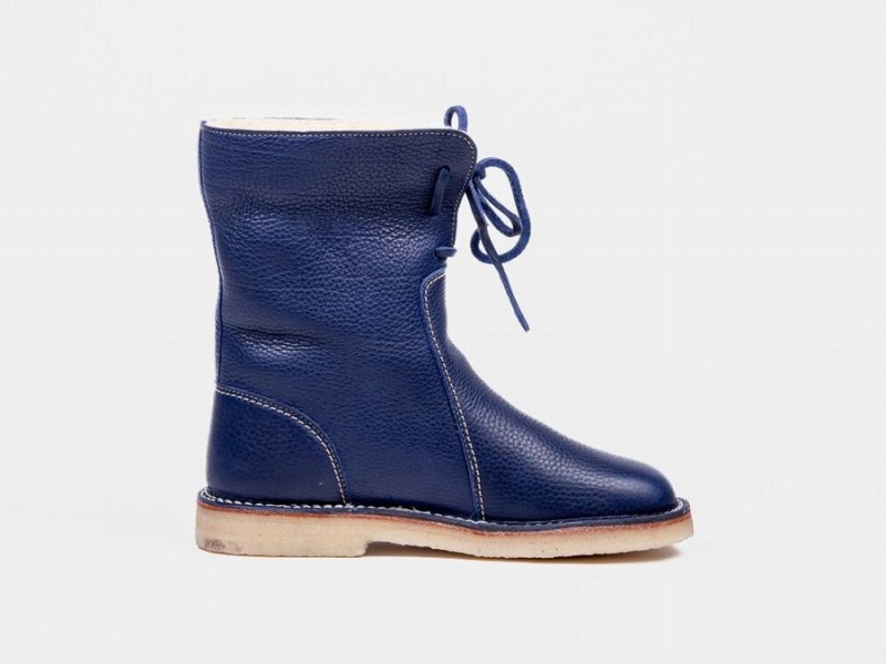 Men's Duckfeet Arhus Boots Royal Blue | IAP7840MV