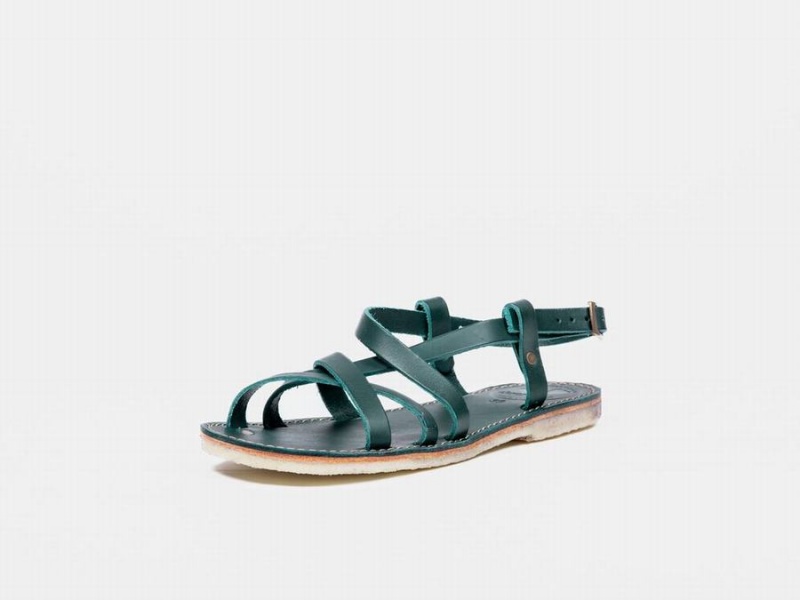 Men's Duckfeet Bornholm Sandals Turquoise Green | TRR6119AP