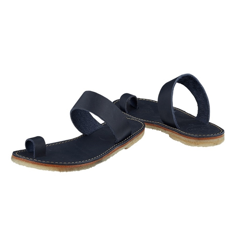 Men's Duckfeet Laeso Sandals Blue | NSW3834ZS