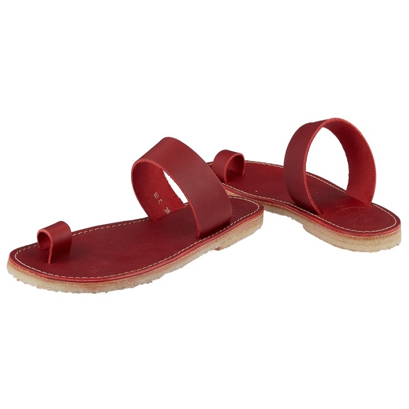 Men's Duckfeet Laeso Sandals Red | GTP9327UT