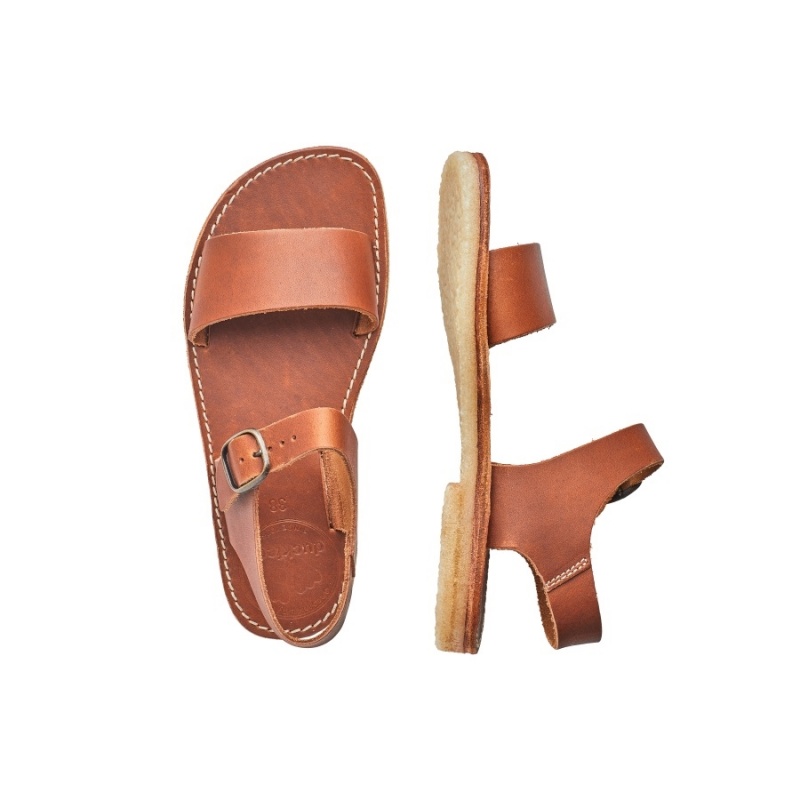 Men's Duckfeet Lokken Sandals Brown | FCU2266GQ