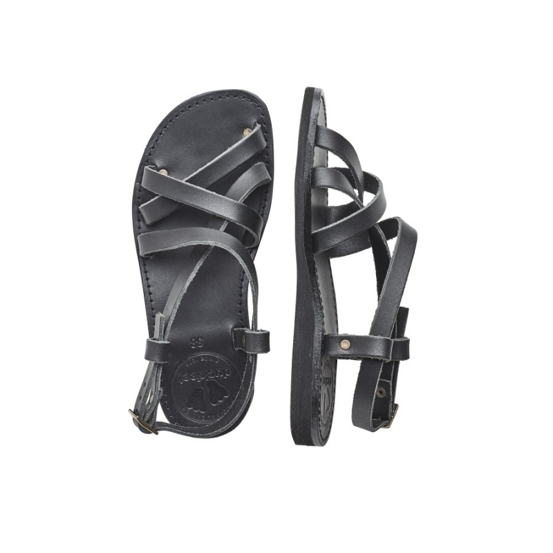 Men's Duckfeet Skagen Sandals Black | SZZ511FZ