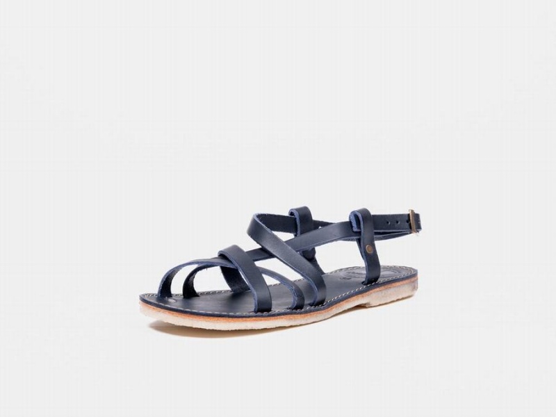 Women's Duckfeet Bornholm Sandals Blue | ERW7635JE