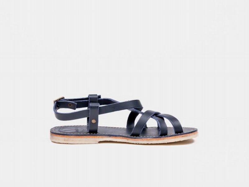 Women's Duckfeet Bornholm Sandals Blue | ERW7635JE