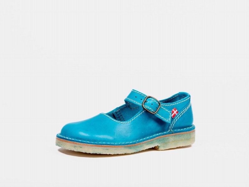 Women's Duckfeet Himmerland Mary Jane Shoes Blue | CTT1351UA