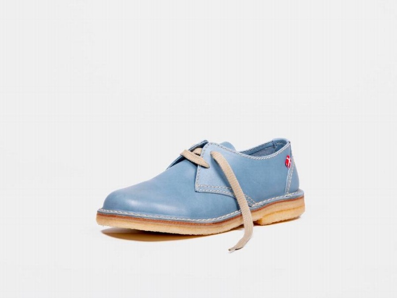 Women's Duckfeet Jylland Lace Up Shoes Blue | IQJ3913TZ