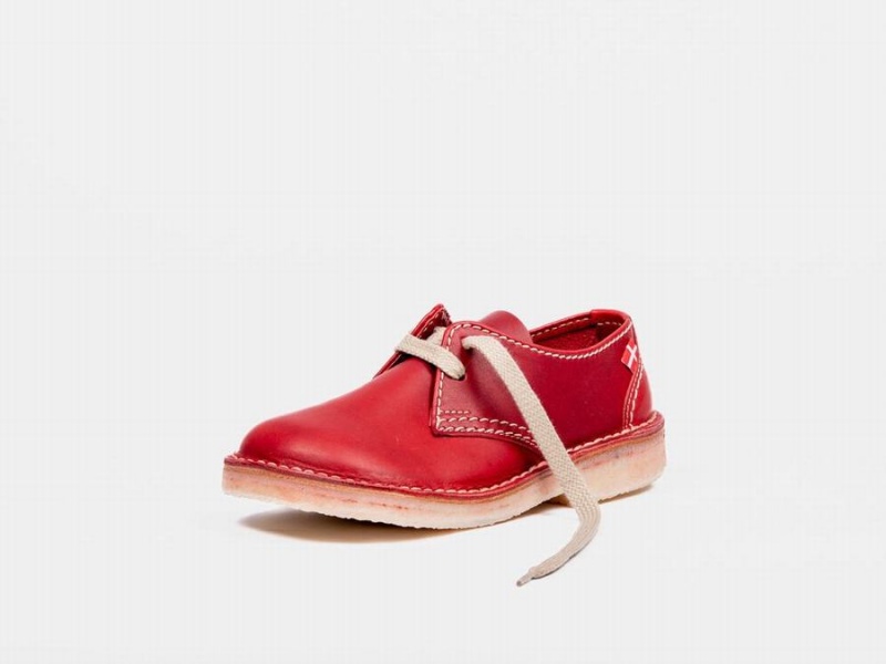 Women's Duckfeet Jylland Lace Up Shoes Red | XVM3558RU