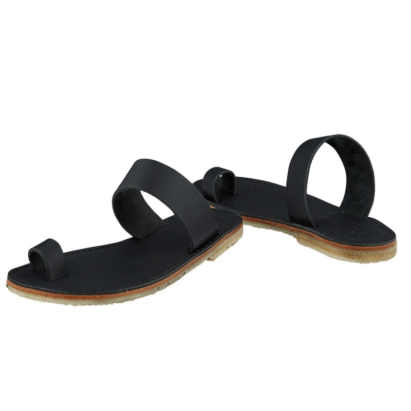 Women's Duckfeet Laeso Sandals Black | POF1264PX