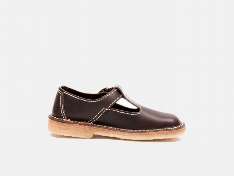 Women's Duckfeet Lolland Mary Jane Shoes Black Brown | GOX5967RI