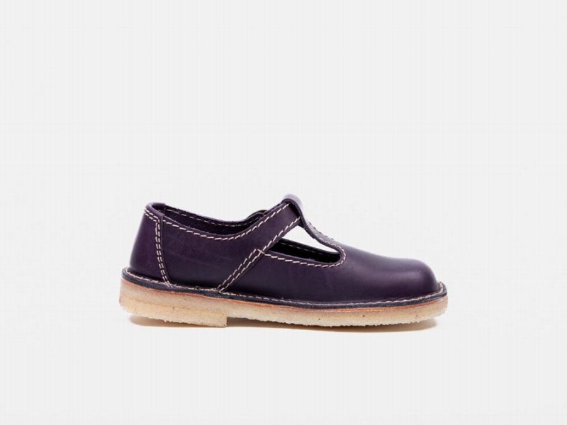 Women's Duckfeet Lolland Mary Jane Shoes Dark Purple | HYY5054BH