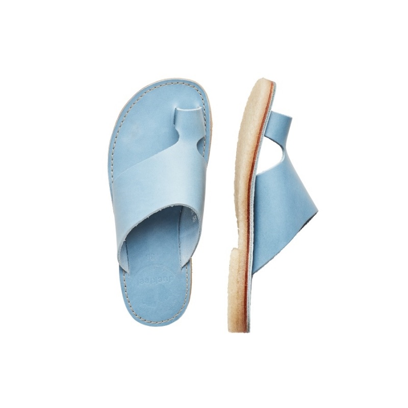 Women's Duckfeet Mando Sandals Blue | DLR4434WB