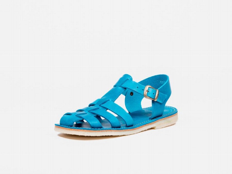 Women's Duckfeet Ringkobing Sandals Blue | MYM9522RE