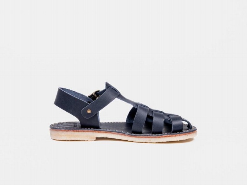 Women's Duckfeet Ringkobing Sandals Dark Blue | OYS2477SW