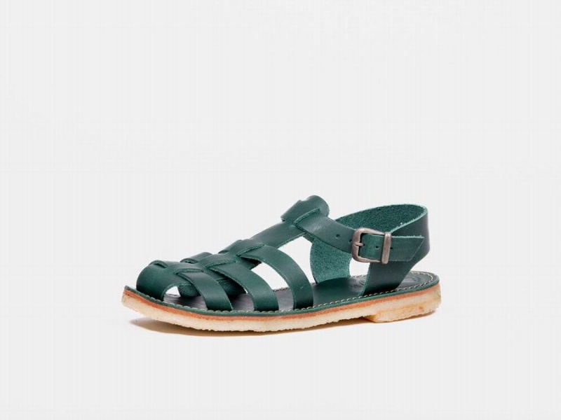 Women's Duckfeet Ringkobing Sandals Turquoise Green | WIU874KY