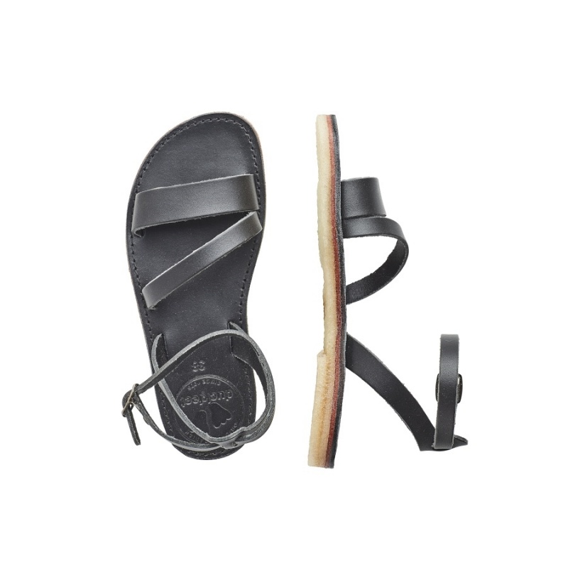 Women's Duckfeet Skaerbaek Sandals Black | XHJ9154QF