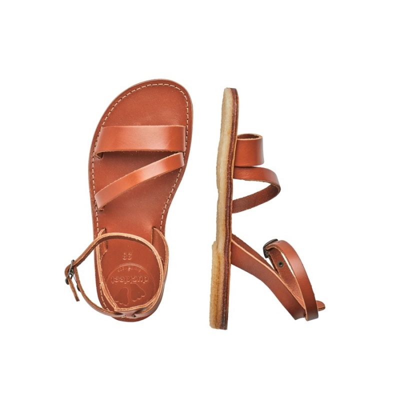 Women's Duckfeet Skaerbaek Sandals Brown | EMG5413SX